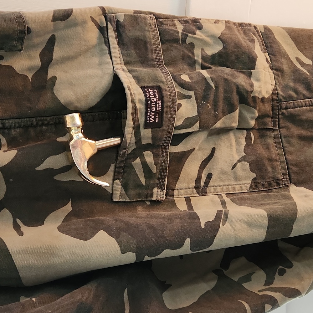 Wrangler Camo fleece lined cargo pants Mens 36 x 30 - Picture 10 of 10